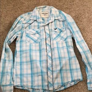 Light Blue Men’s Button Down Long Sleeve Shirt